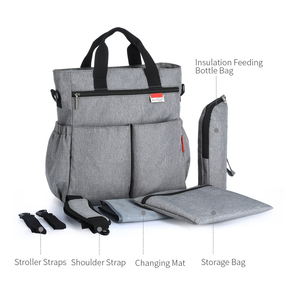 Sac à langer cabas grande capacité, compartiments