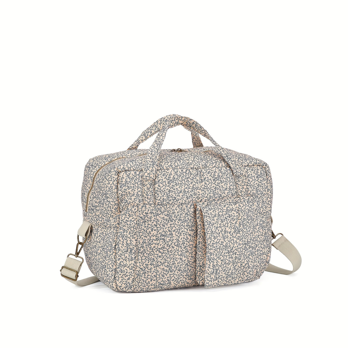 Sac Parent Grand Feuilles Bleues