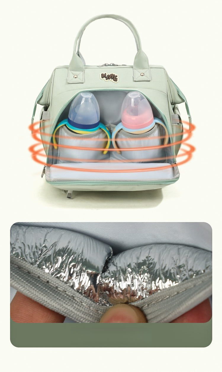 Sac à langer cabas grande ouverture, 4 coloris