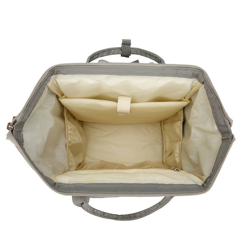 Sac à dos à langer matelassé, passant de valise, 4 coloris