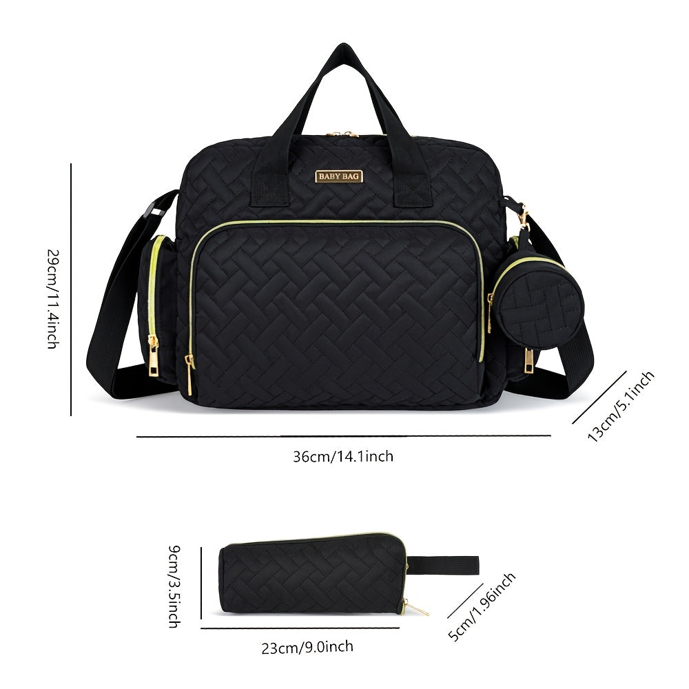 Ensemble sac à langer 3 pièces, pochette et trousse, 2 coloris