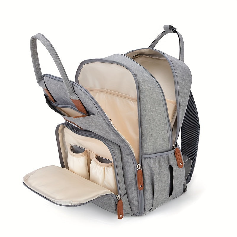 Sac à dos à langer, tapis et poche isotherme, 2 coloris