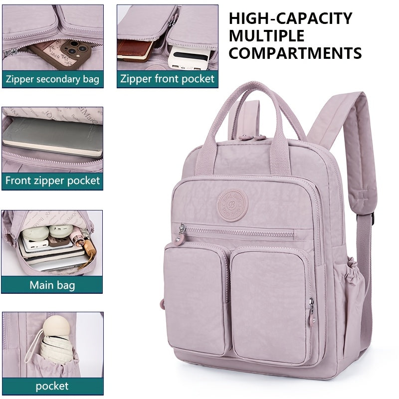 Sac à dos à langer souple, grande contenance