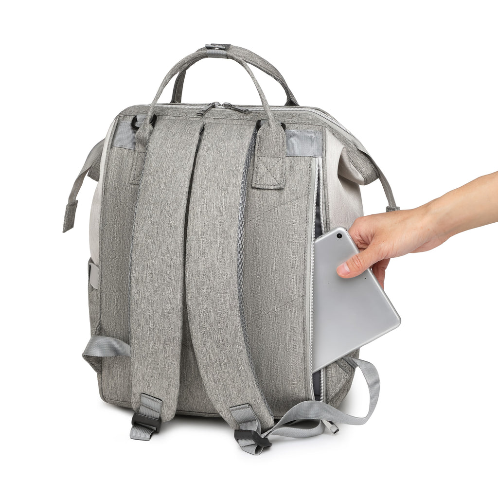 Sac à dos à langer, tapis inclus et sangles poussette, 4 coloris