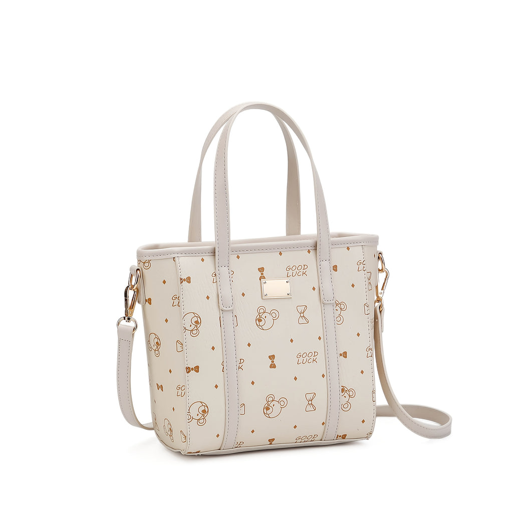 Sac à Main Ours en PU Beige