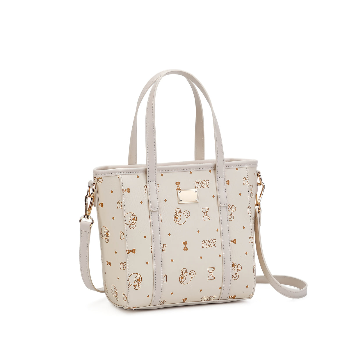 Sac à Main Ours en PU Beige