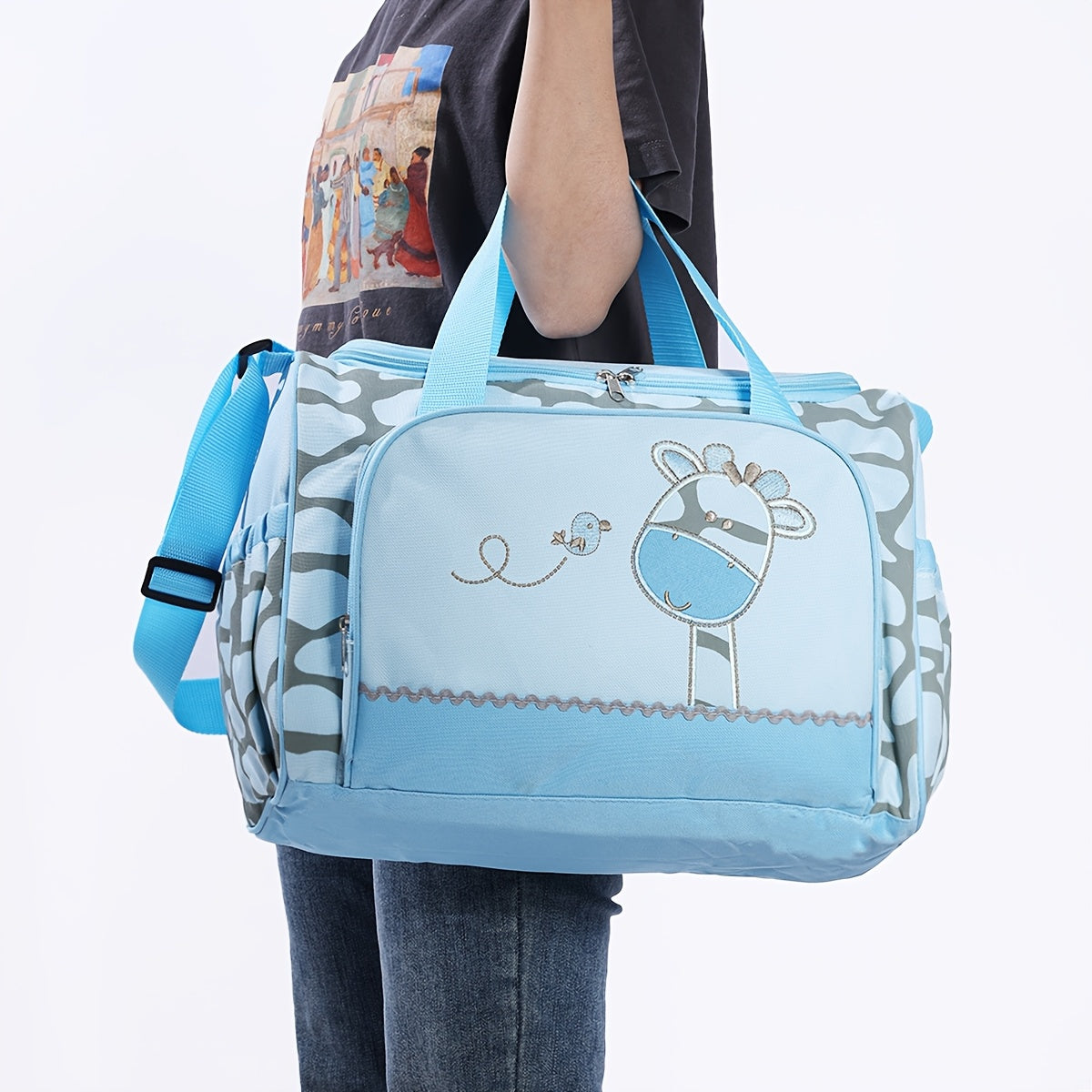 Sac à langer cabas souple, 2 coloris