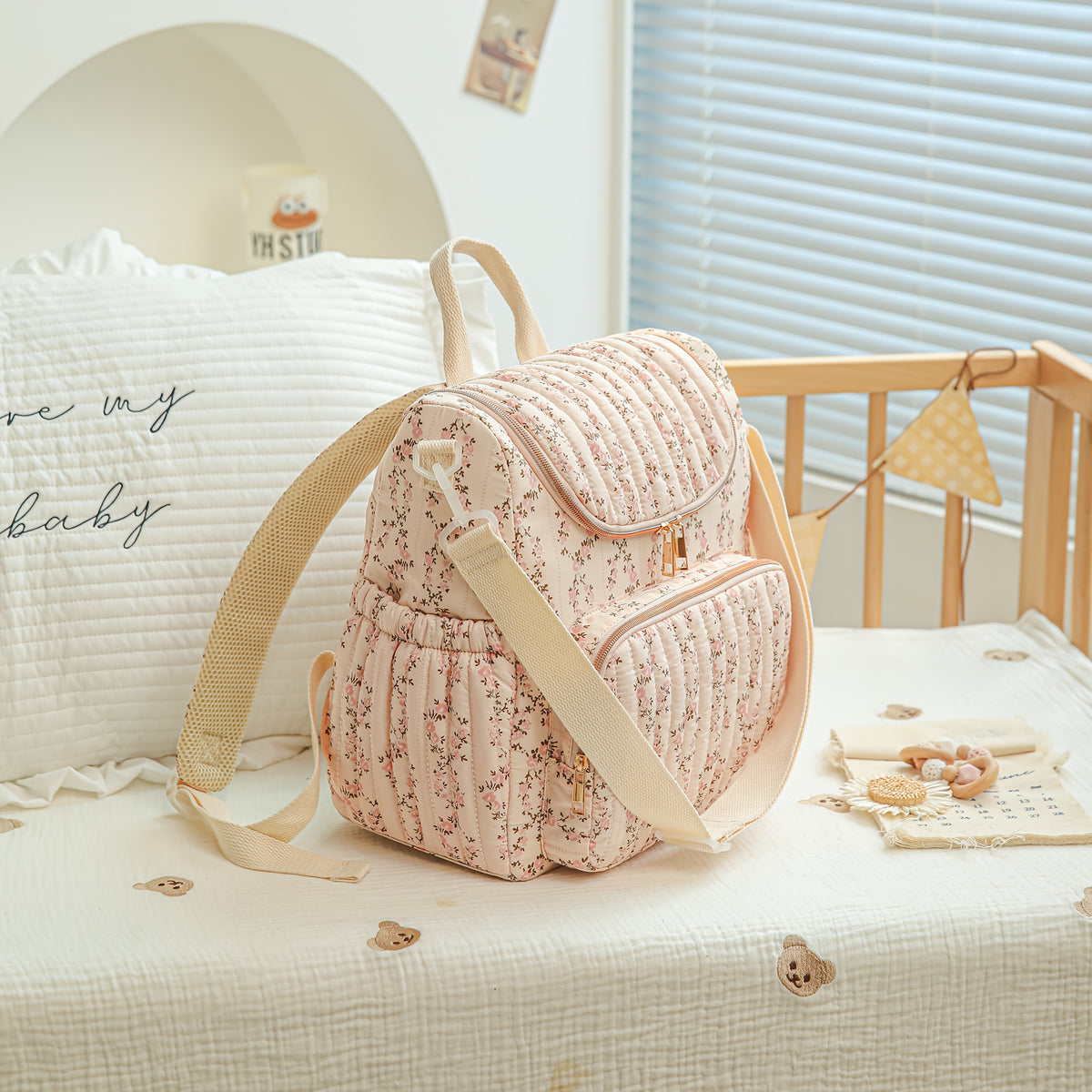 Sac Nouvelle Tresse Fleur Branche Longue Rose