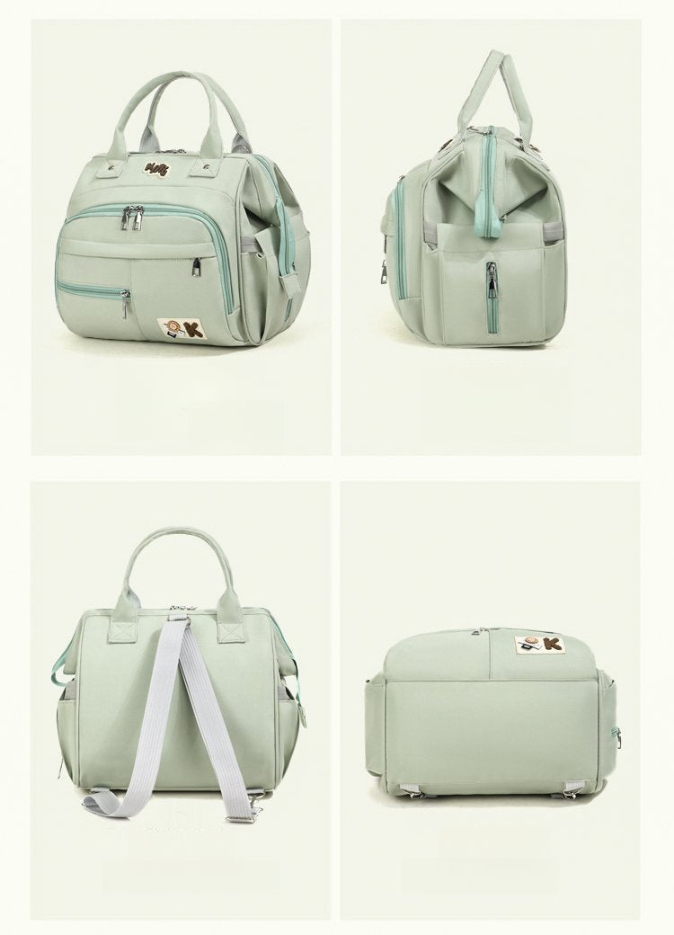 Sac à langer cabas grande ouverture, 4 coloris
