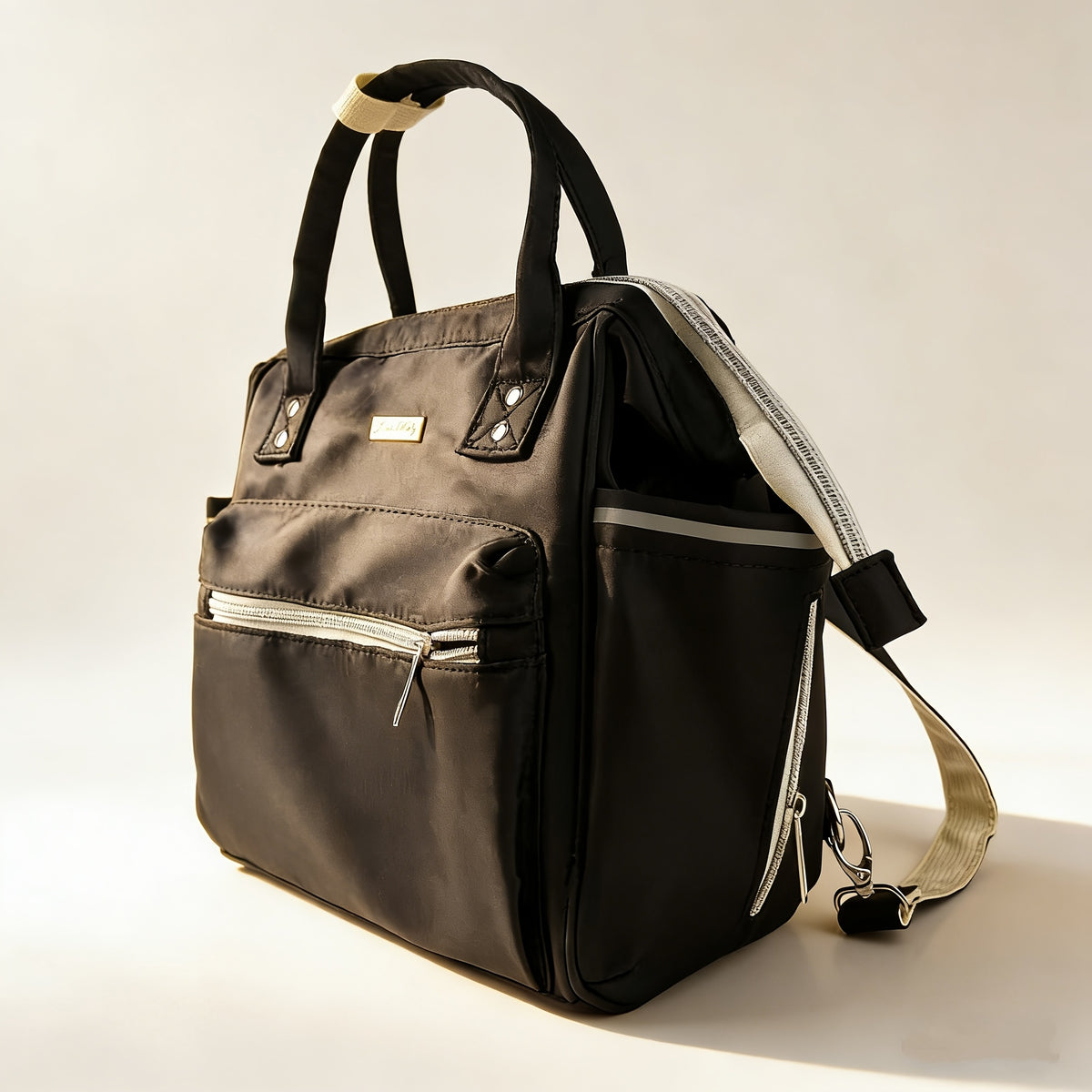 Sac à langer bandoulière multifonction, tapis fourni