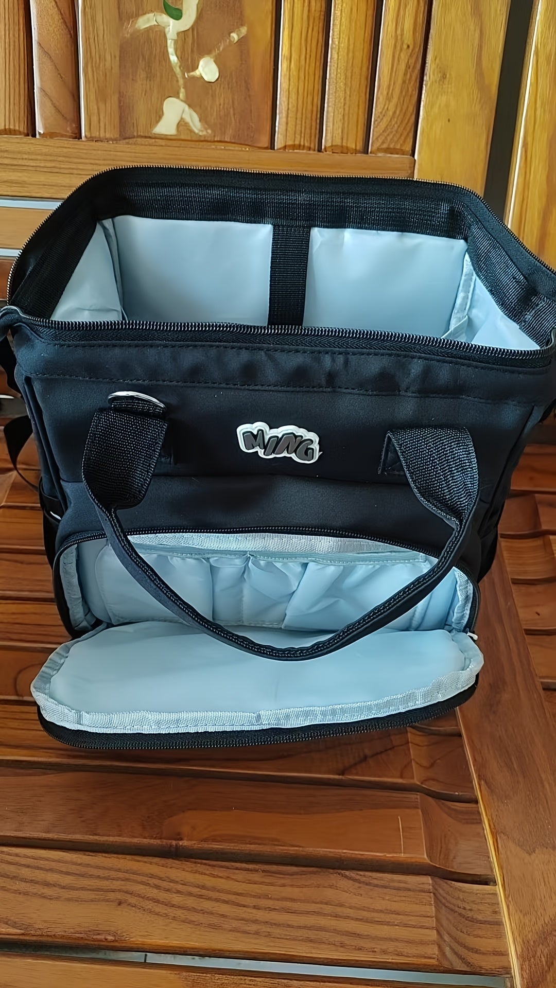 Sac à langer cabas grande ouverture, 4 coloris