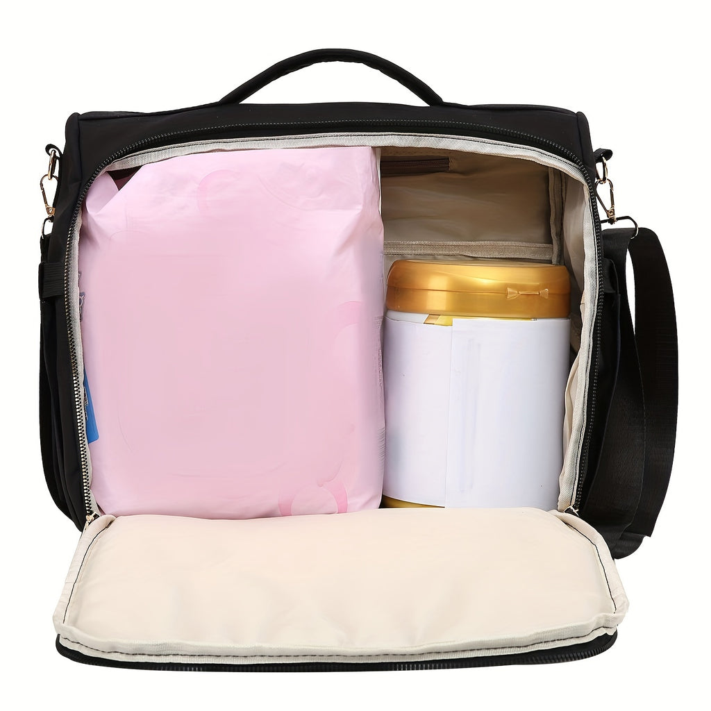 Sac à langer bandoulière format cartable, 2 coloris