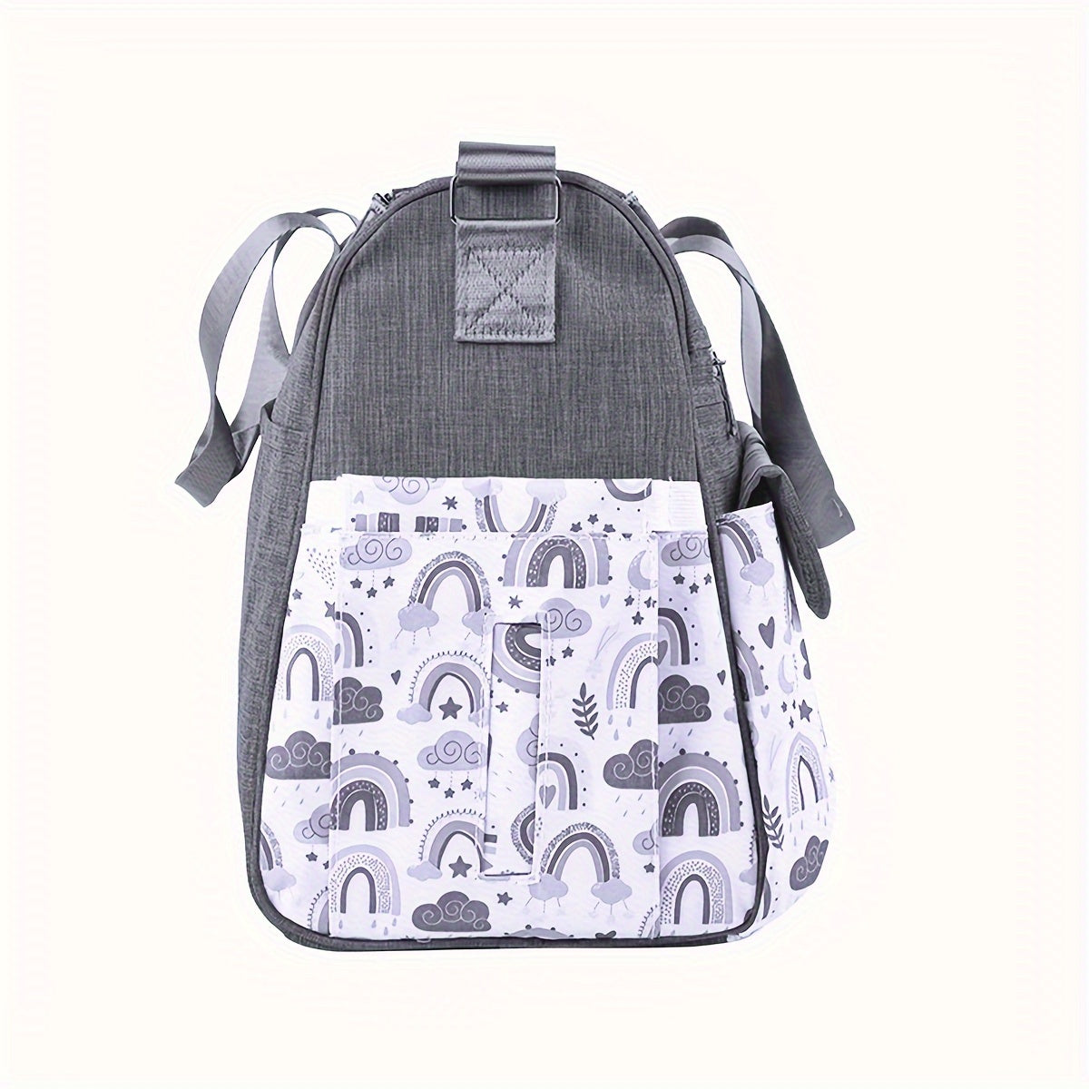 Sac à langer bandoulière large, motif nuage, 2 coloris