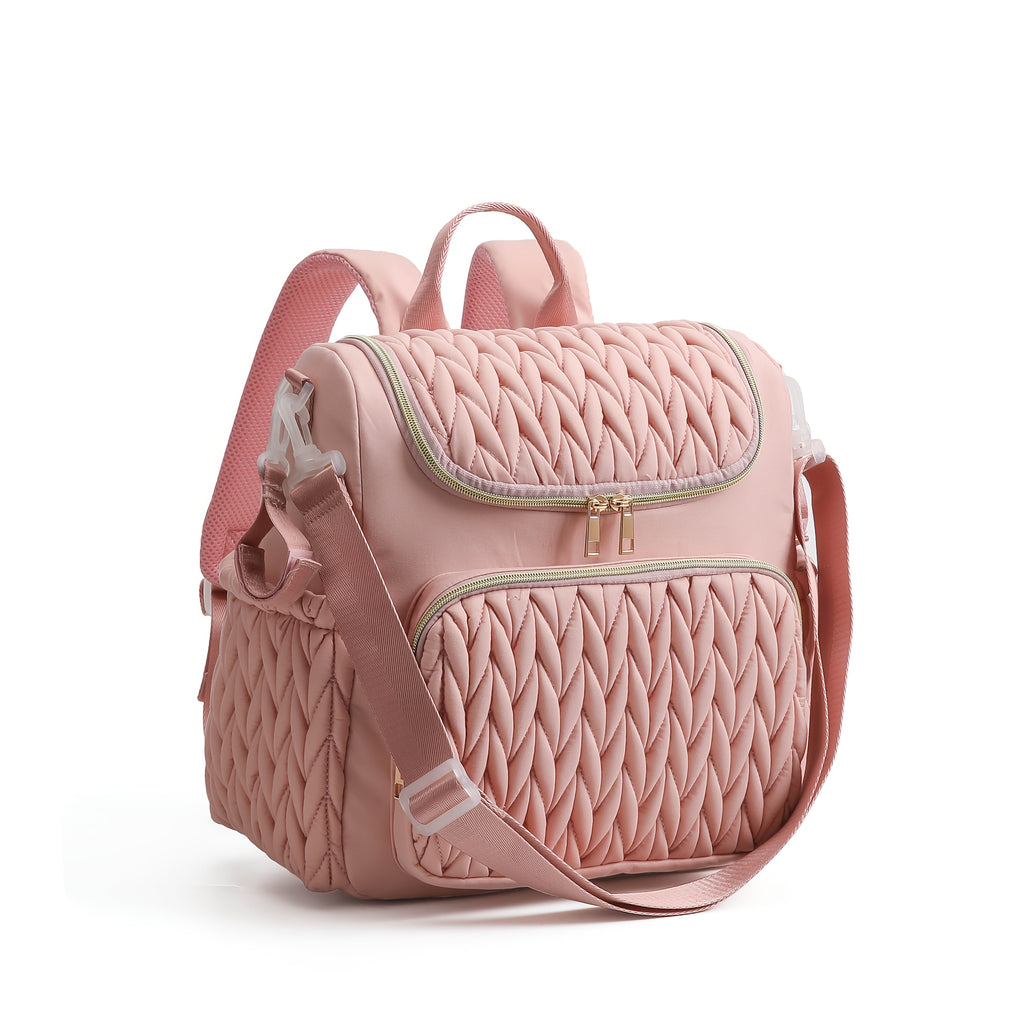 Nouveau Sac Tressé Rose