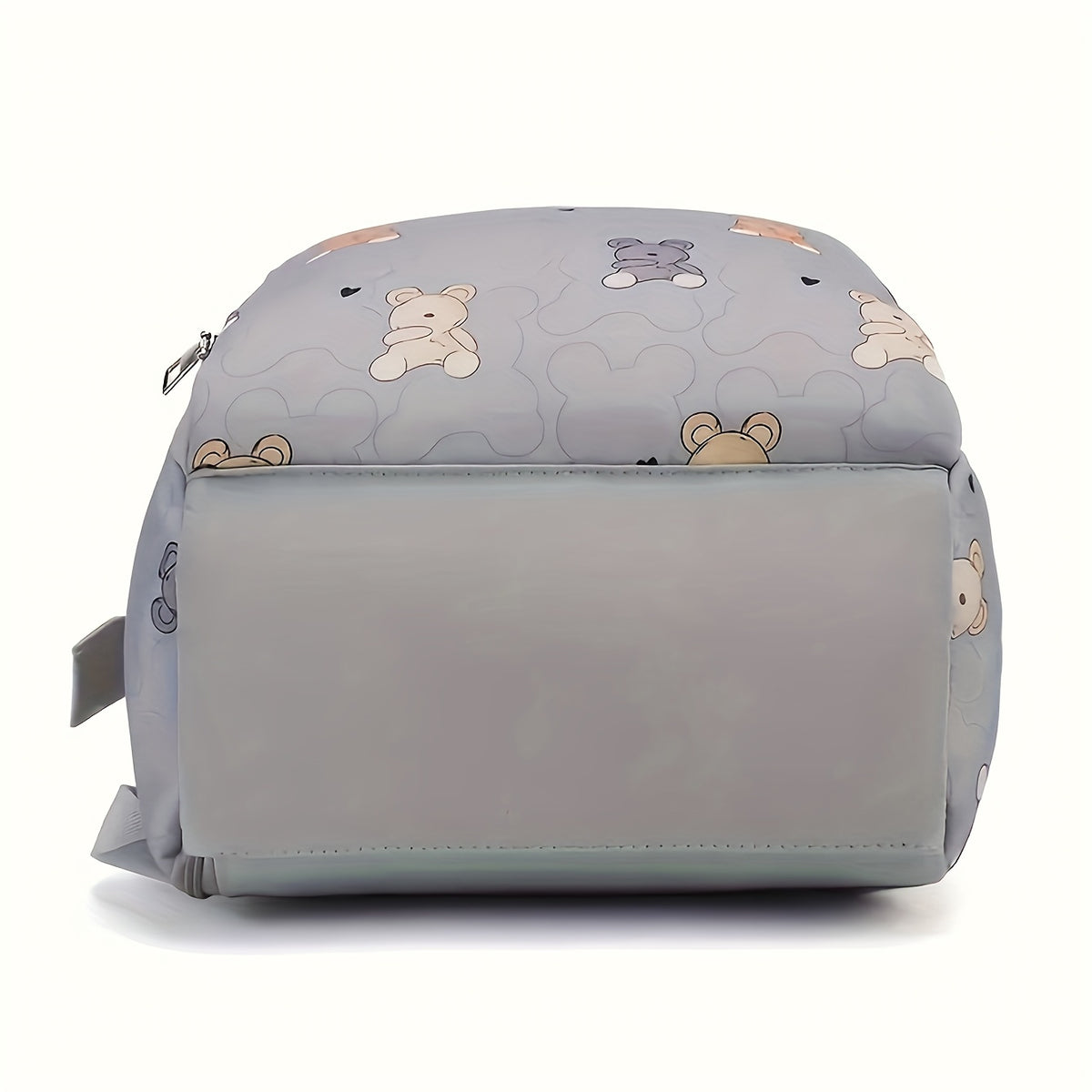 Sac à dos à langer imprimé oursons, ouverture large, 5 coloris