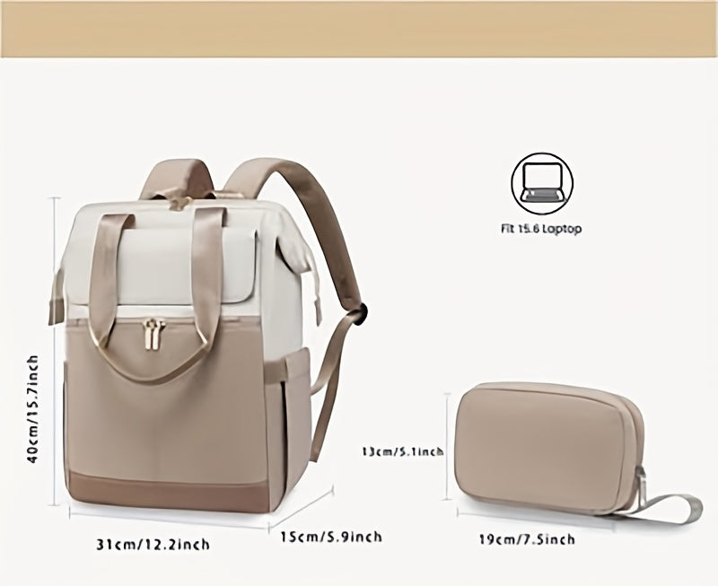 Sac à langer à dos convertible, pochette incluse, 7 coloris
