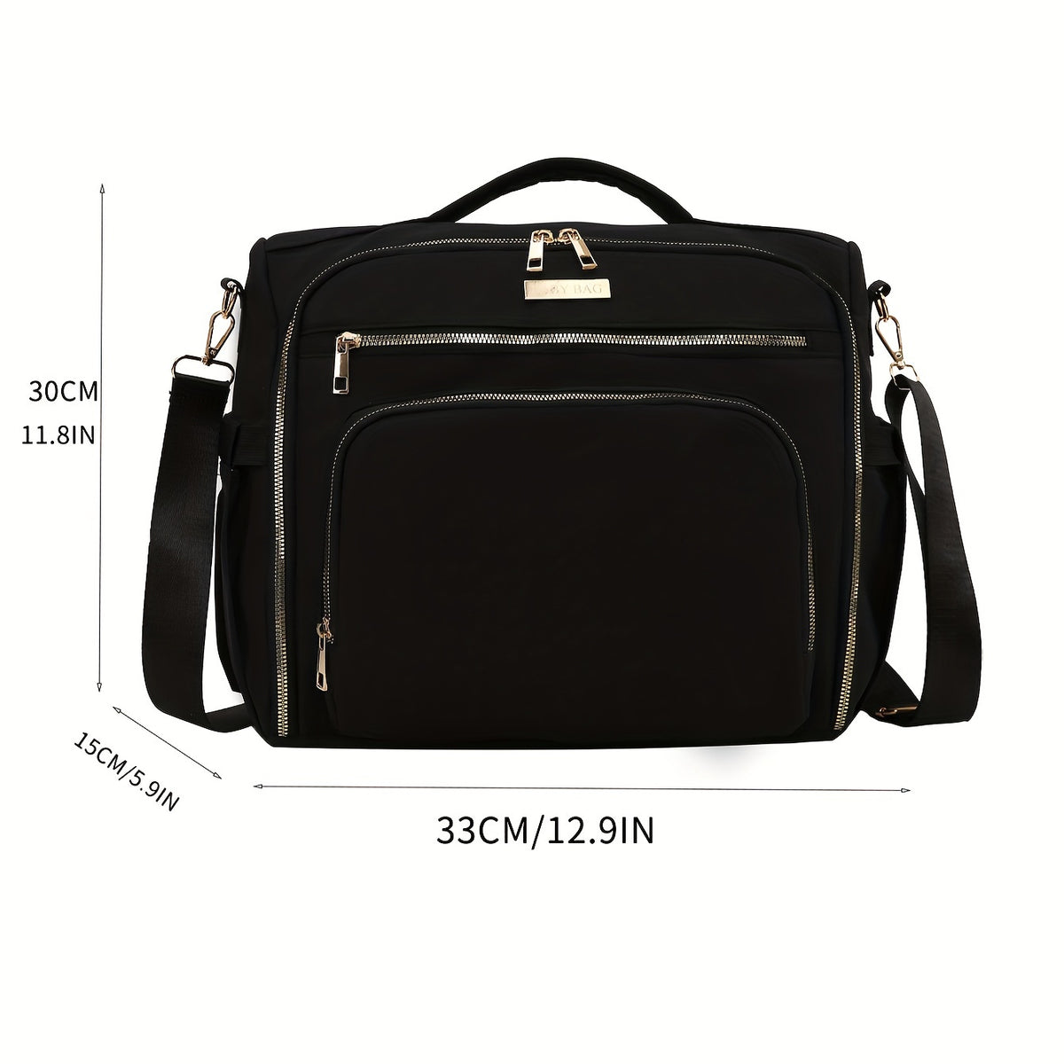 Sac à langer bandoulière format cartable, 2 coloris