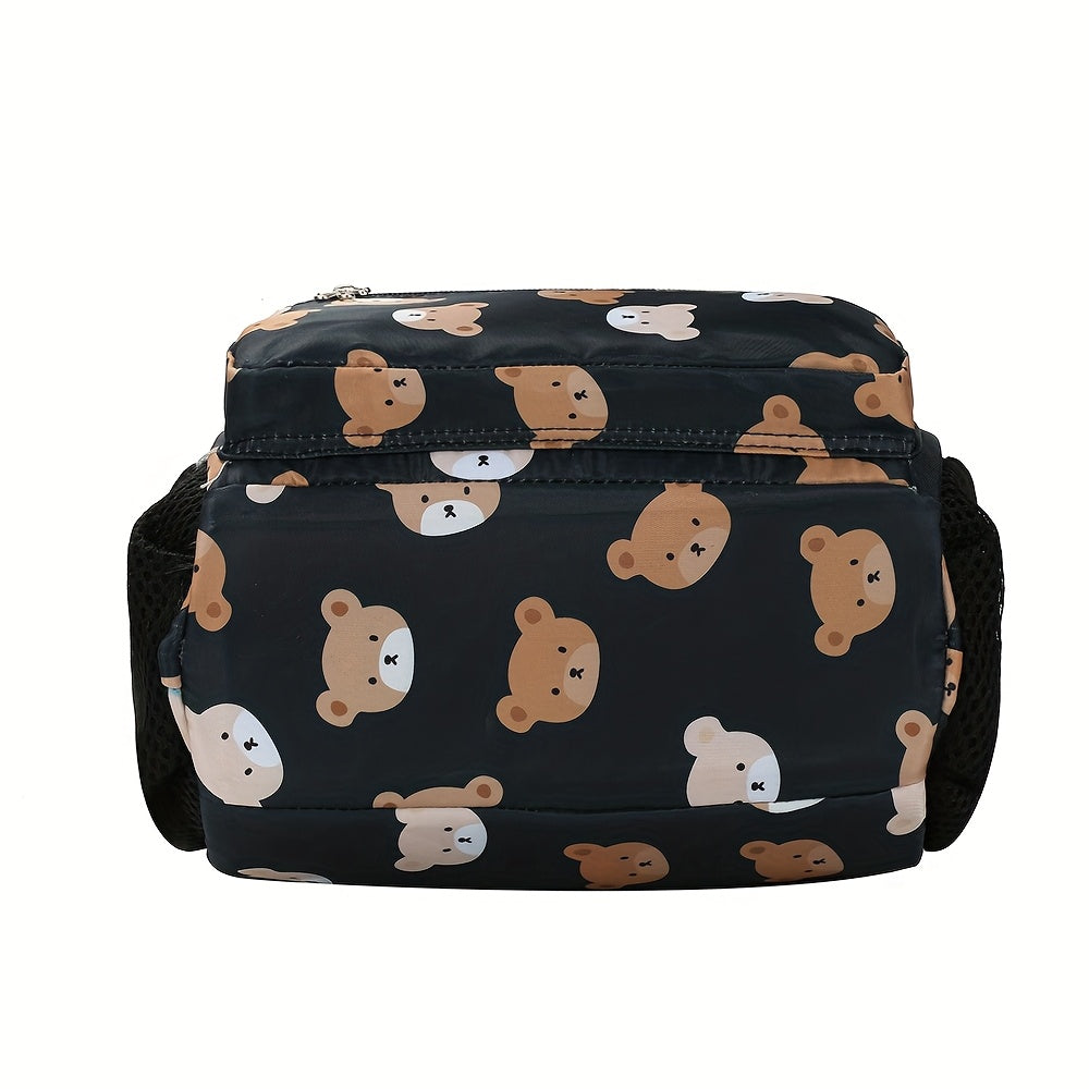 Petit sac à langer bandoulière imprimé oursons, 3 coloris