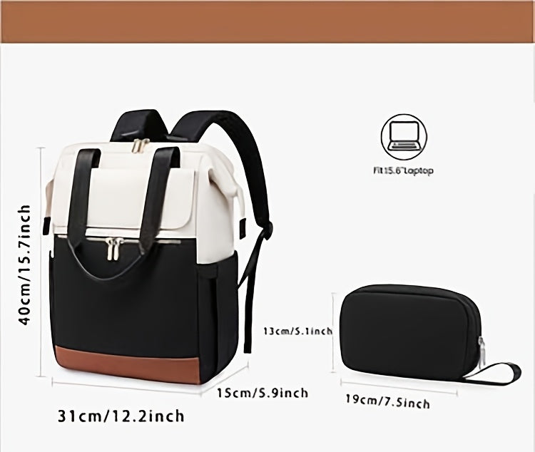 Sac à langer à dos convertible, pochette incluse, 7 coloris