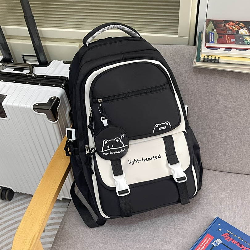 【Noir】 / 1pcs sac à dos + 1pcs porte-monnaie