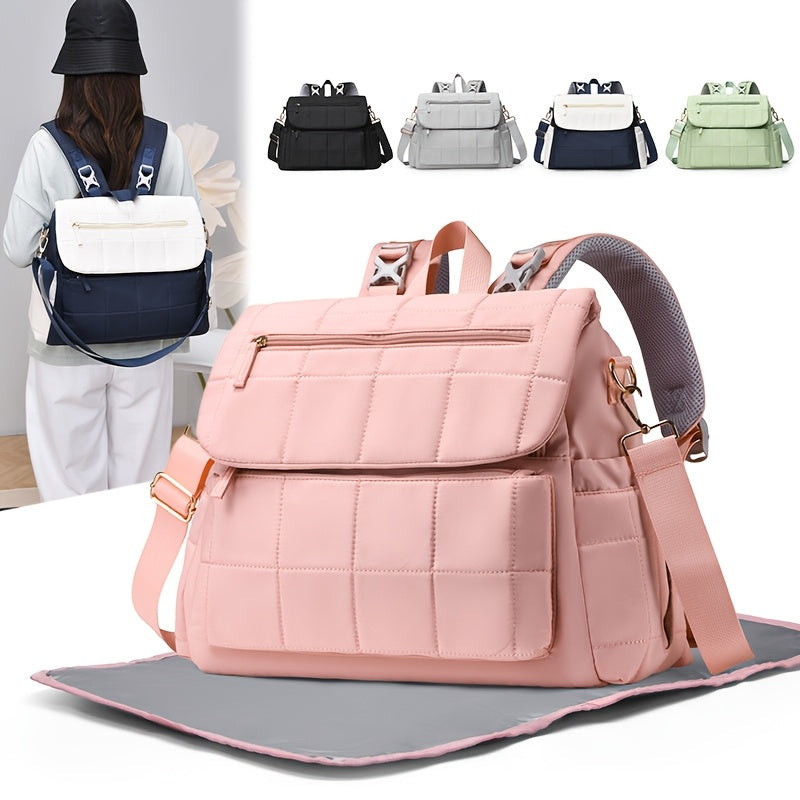 Sac à langer matelassé, se fixe à la poussette, 5 coloris