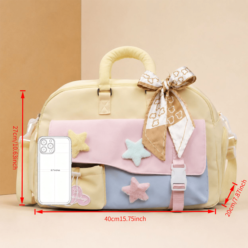 Sac à langer cabas de voyage, pochettes assorties, 3 coloris