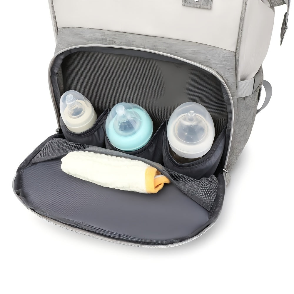 Sac à dos à langer, tapis inclus et sangles poussette, 4 coloris