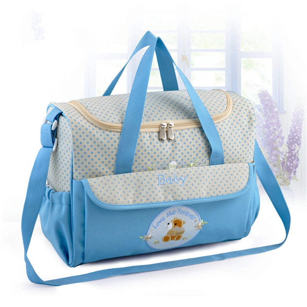 Sac à langer bandoulière imperméable motif ours, sac de maman portable, sac à couches