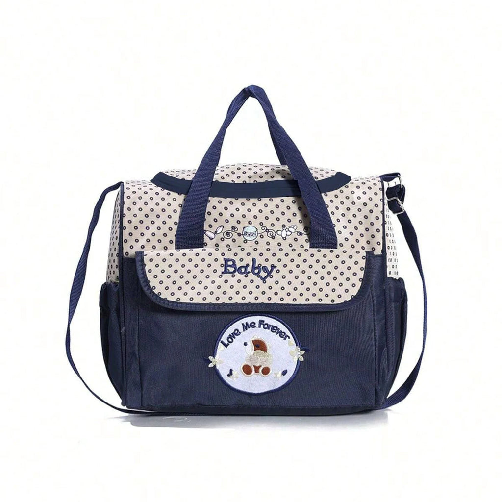Sac à langer bandoulière imperméable motif ours, sac de maman portable, sac à couches