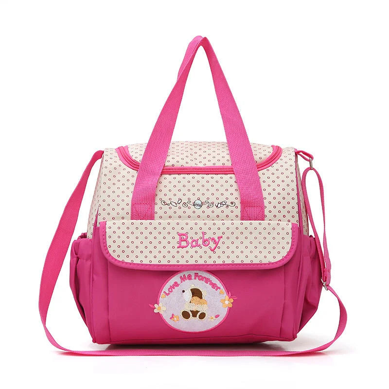 Sac à langer bandoulière imperméable motif ours, sac de maman portable, sac à couches