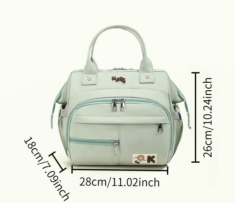 Sac à langer cabas grande ouverture, 4 coloris