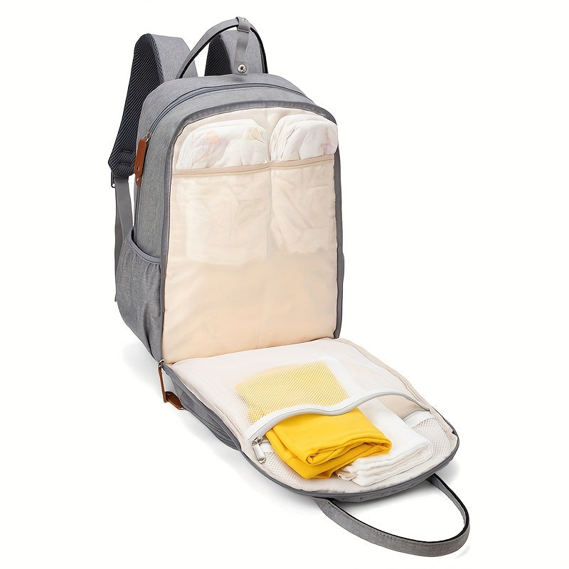 Sac à dos à langer, tapis et poche isotherme, 2 coloris