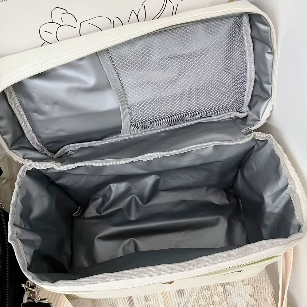 Sac isotherme à langer brodé ourson, 2 motifs