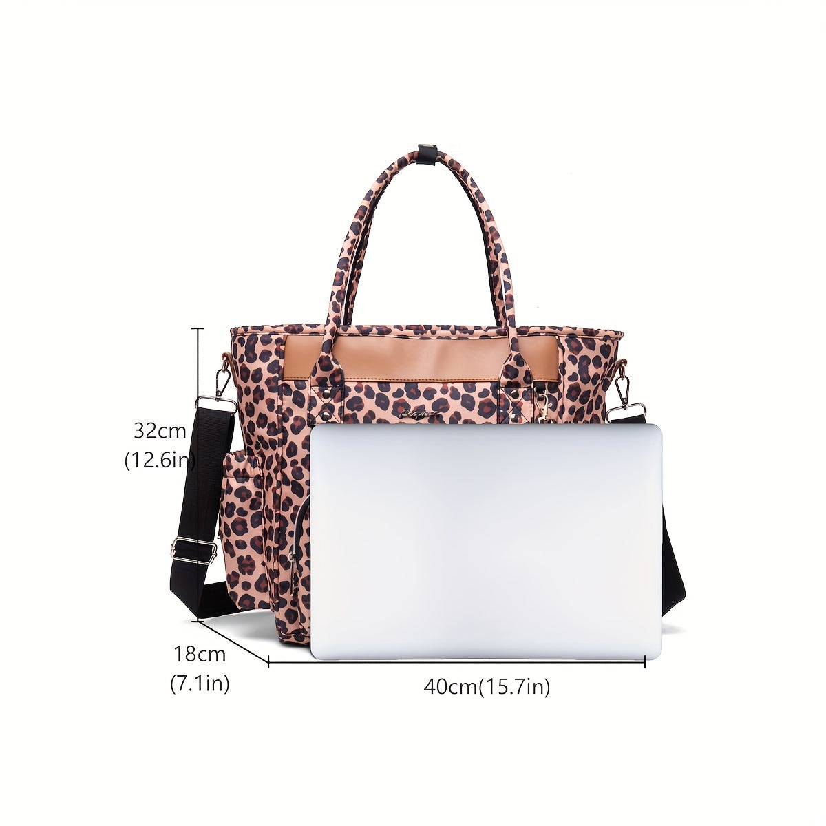 Sac à langer cabas imprimé, poche isotherme, 4 motifs