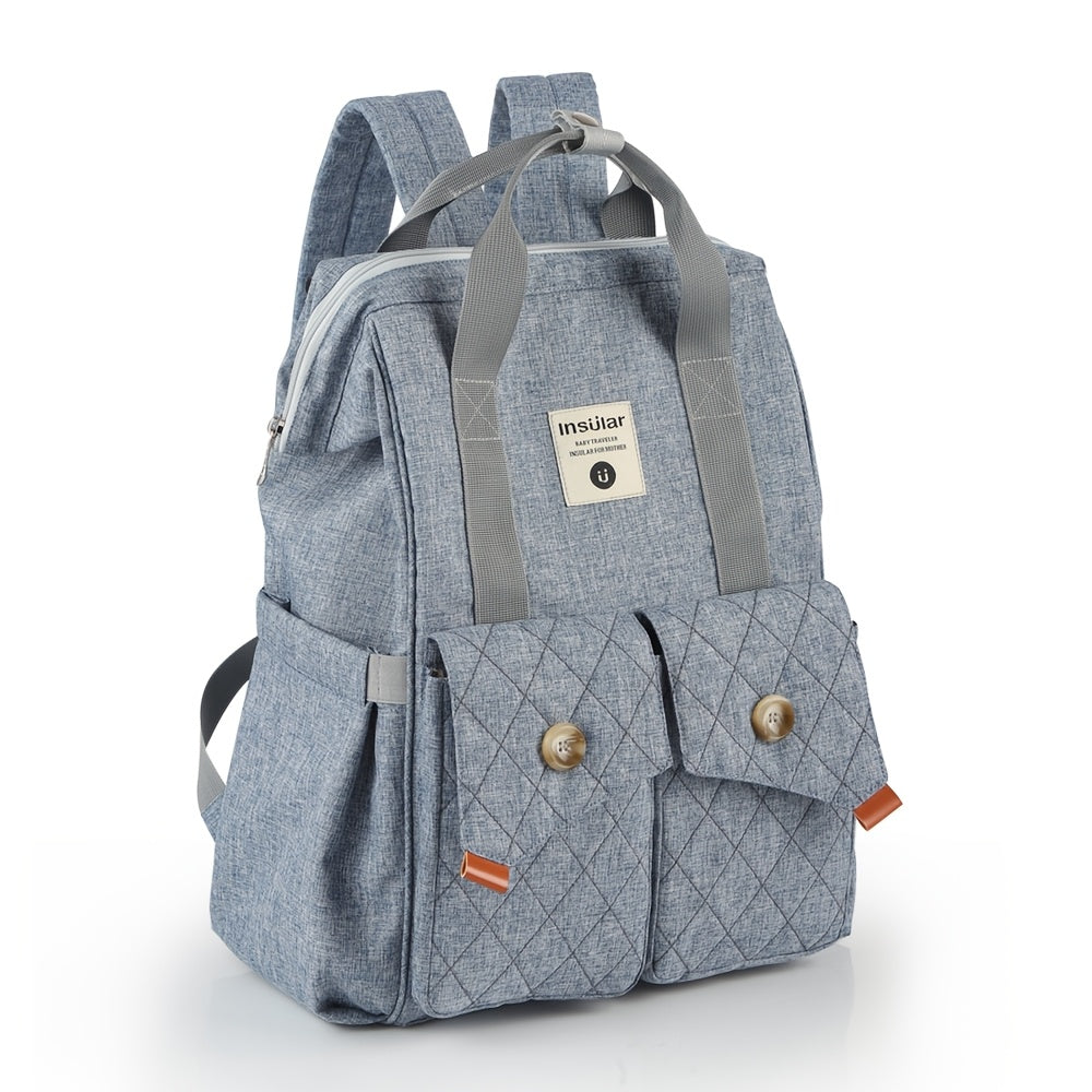 Sac à dos à langer haute contenance, 2 coloris