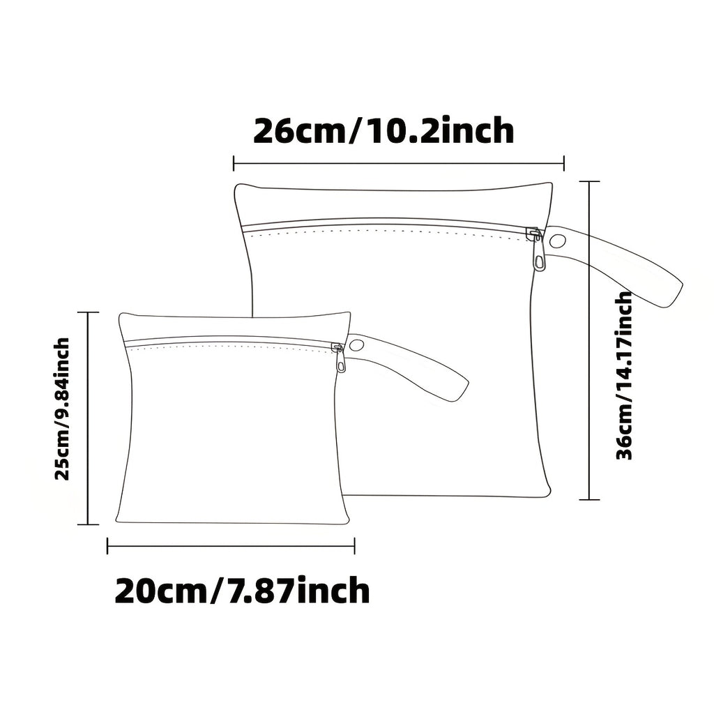 Ensemble de 2 pochettes à couches, 2 motifs
