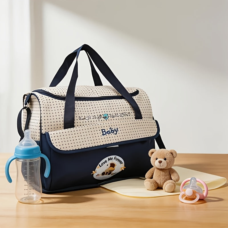 Sac parental grandpetit sac  bandoulire multifonctionnel grande capacit  la mode avec dessin anim  sac de maman  une paule pour les sorties et les voyages sac  langer