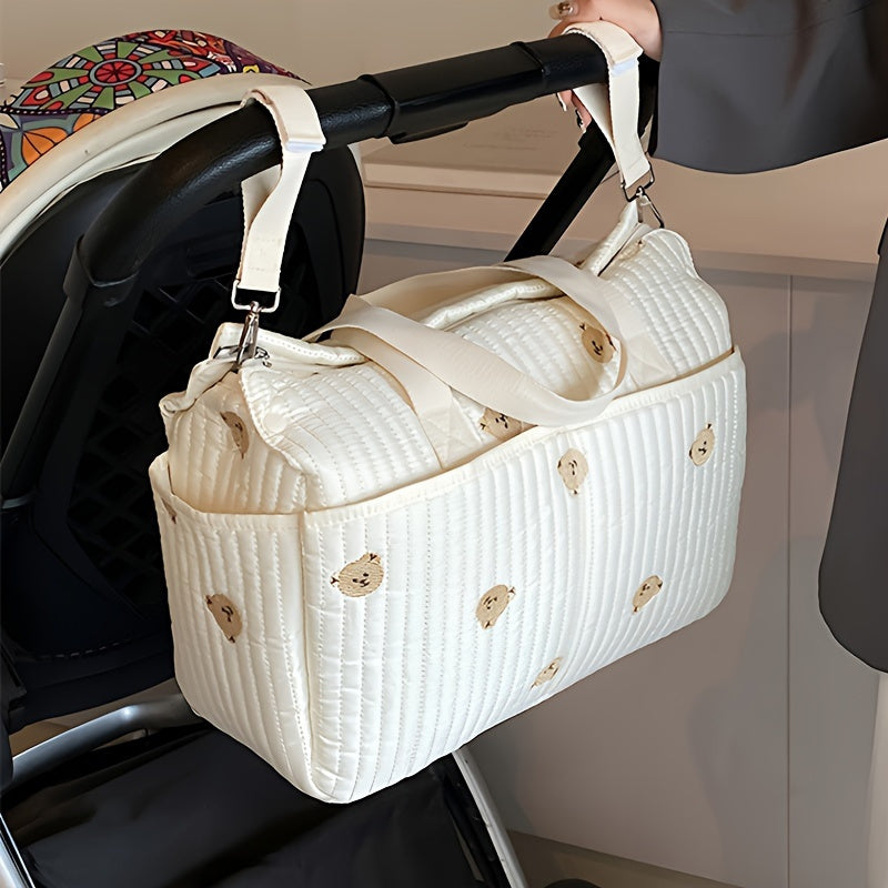 Sac  couches Grande Capacit Organisateur de Poussette pour Femmes  Imprim Sac  Couches Facile et Multifonctionnel Idal pour les Voyages avec Ample Rangement