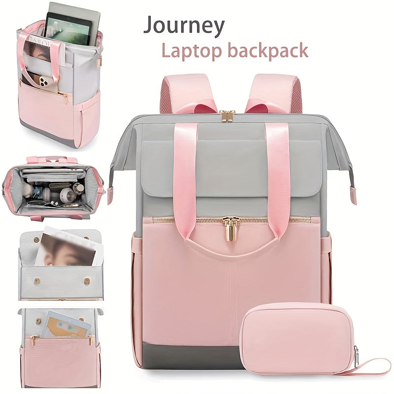 Nouveau sac  main convertible pour femmes sac  dos pour ordinateur portable  ouverture suprieure large sac de voyage universitaire sac de loisirs sac de maman tendance